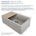 thumbnail image 3 of Transolid RUSSF3319-16 SilQgranite Farmhouse Kitchen Sink Kit in Cafe Latte, 3 of 3