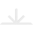 thumbnail image 2 of 96"W x 48"H x 2"D x 6"F, 12/12 Pitch, Saratoga Architectural Grade PVC Gable Bracket, 2 of 8