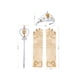 thumbnail image 5 of Vestido de Niña Florista Beige Princess Corona Disfraz Fiesta 4 Años, 5 of 5