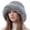 Gray, variant on Russian Style Winter Hat for Women Faux Fur Bucket Hat Ladies Ushanka Warm Cap Fluffy Bucket Hat Snow for Ski Skating Hiking Outdoor Brown