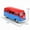 T1 blue red, variant on (bagged)1:38 Classical T1 Bus, Alloy Model Car, Simulated vehicle, children's alloy car, boy's toy model, car ornaments