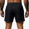 thumbnail image 5 of BRANROY Men's Sport Mesh Shorts - Breathable Elastic Waist Training Shorts for Men,Gym Shorts and Athletic Shorts for Workout,Black,L, 5 of 5