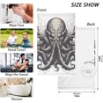 thumbnail image 5 of Coolnut Hand Towels Set - Cool Octopus Tattoo Print for Bathroom Kitchen Travel 16×28 in/2 Pcs, Cotton Bath Towels Lightweight Quickdry for Bathroom Ktichen Travel SPA Gym, 5 of 6