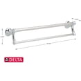 thumbnail image 5 of DELTA 41419 DECOR ASSIST 24-INCH TRANSITIONAL TOWEL BAR W/ ASSIST BAR, CHROME, 5 of 6