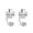 A-Silver, variant on Sterling Silver Clover Leaf Hoop Earrings for Women Teens Leaf Half Hoop Earrings Cartilage Helix Piercing Earrings Ball Screw Backs