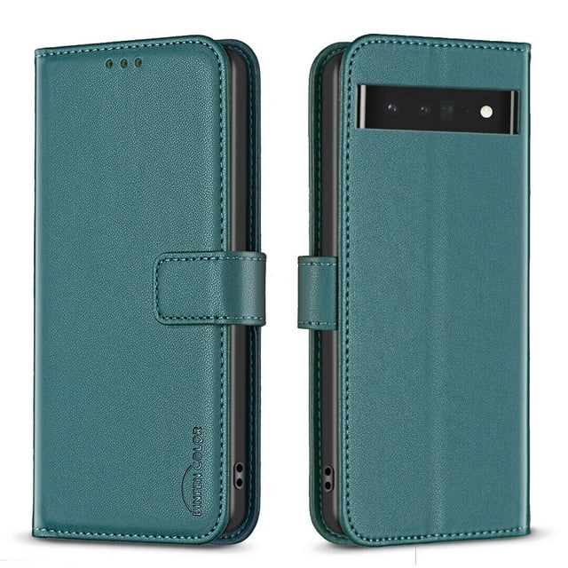 Compatible avec Google Pixel 7 Pro Étui Portefeuille avec Fentes pour Cartes Fermeture Magnétique Étui Folio à Rabat