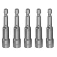 thumbnail image 1 of 5X  Screwdriver Bit, 8 mm Magnetic Tech Screw Driver Tek Bit Drill Nut Setter Roofing Cladding, 1 of 10