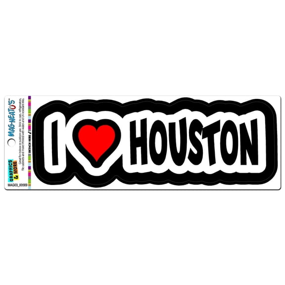 I Love Heart Houston - Texas MAG-NEATO'S(TM) Car/Refrigerator Magnet