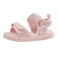 thumbnail image 4 of Xfvqtps Kids Girls Summer Sandals Open Toe Hook and Loop Soft Thick Sole Flats Shoes, 4 of 8