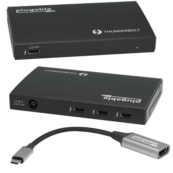 Carga portátil Thunderbolt 4 Hub TBT4-HUB3C de 60 W