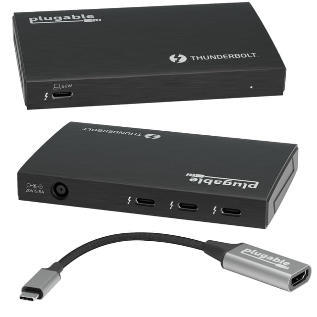 Carga portátil Thunderbolt 4 Hub TBT4-HUB3C de 60 W