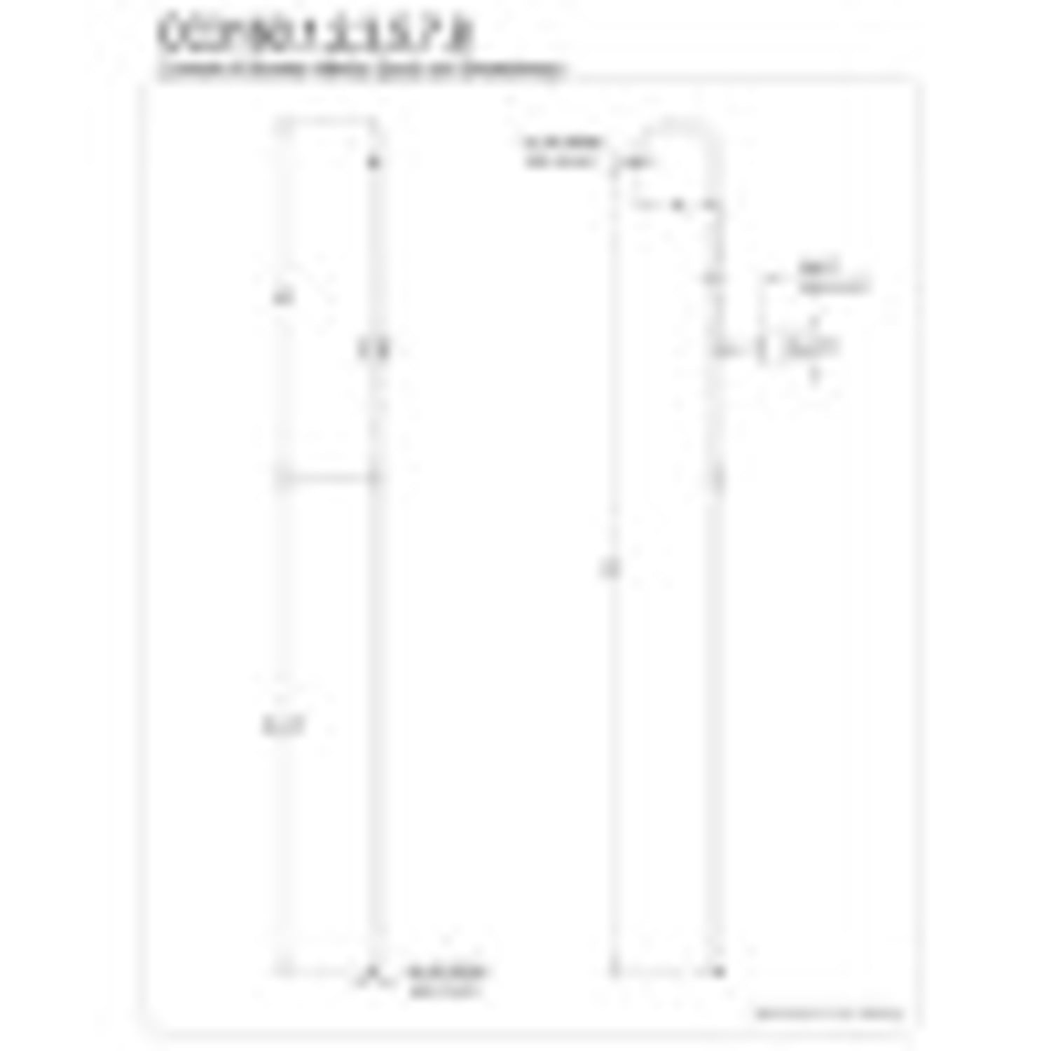 Kingston Brass CC3160 Vintage Standard Mount Convert to Shower (without Spout and Shower Head) Kit, Matte Black