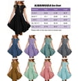thumbnail image 5 of KISSMODA Girls Casual Dress Summer Round Neck Short Sleeve Ruffle Hem Flowy Swing Mini Dresses 4-12 Years, 5 of 5