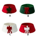 thumbnail image 4 of Wweixi Christmas Tree Collar Set For Chic And Clean Tree Base Transform Decor Beautifully Tree Skirt Collar Tree Stand Cover white bow 56*20cm, 4 of 5