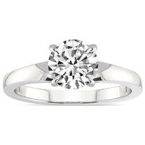 4 Carat IGI Certified Round Shape Lab Grown Diamond Engagement Ring | 14K White Gold | Arielle Solitaire Diamond Ring | FG-VS1-VS2 Quality Friendly Diamonds