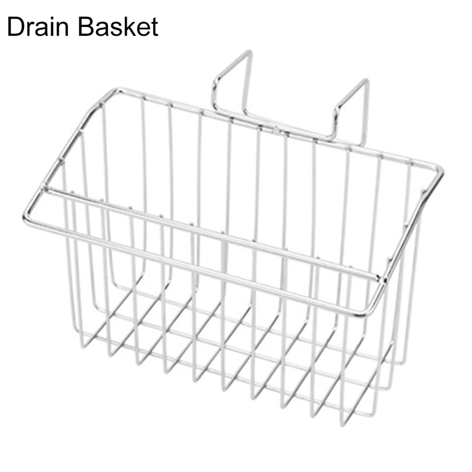 Hariumiu Kitchen Drain Basket Waterproof Spacesaving Stainless Steel