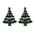 thumbnail image 1 of Miangastore Rhinestone Pin Vintage Style Brooches Green Alloy 2Pcs 1.8x1.3x0.4In, 1 of 8