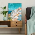 thumbnail image 5 of Oia Santorini Greece Seascape Canvas Wall Art，Perfect for Living Room，Kitchen， Bathroom， and Office Decor., 5 of 8