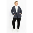 thumbnail image 2 of Avenue Women's Plus Size Weekender Hooded Fleece Jacket, 2 of 2