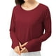 thumbnail image 2 of Blusa para mujer,Blusa informal para mujer, camiseta de manga larga con cuello redondo, jersey de poliéster, corte holgado para uso diario, sopatenor, 2 of 8