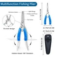 thumbnail image 6 of Bombrooster 4-in-1 Fishing Tool Kit: Landing Net, Pliers, Fish Gripper, Hook Remover. Kayak Fishing Gear & Boat Fishing Accessories for Freshwater Saltwater Fishing, 6 of 7
