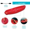 thumbnail image 5 of Lifetime Youth Shark 6 ft. Kayak, Fire Red (91292), 5 of 13