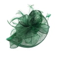 thumbnail image 3 of Hat for Women Wedding Flower Cocktail Mesh Feathers Hair Clip Tea Party Headband, 3 of 3