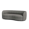 thumbnail image 5 of Pemberly Row 84 Inch Sofa Charcoal Gray Boucle Smooth Curved Kidney Shape, 5 of 11