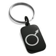 thumbnail image 1 of Stainless Steel Solar System Planetary Mars Engraved Small Rectangle Dog Tag Charm Keychain Keyring, 1 of 1