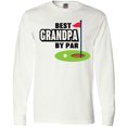 thumbnail image 3 of Inktastic Father's Day Best Grandpa by Par with Flag and Golf Ball Long Sleeve T-Shirt, 3 of 5