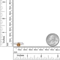 thumbnail image 4 of Gem Stone King 10K White Gold Brown Tiger Eye and White Lab Grown Diamond Engagement Ring for Women (1.18 Cttw, Gemstone, Cushion 6MM, Size 6), 4 of 4