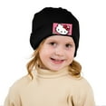 thumbnail image 3 of Hello kitty Knitted hat, short bucket hat with knitted cuffs, style for men and women, warm winter hat, 3 of 5