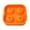 Orange, variant on 4 Cavity Ice Ball Maker Mold,5.1x5.1inch Silicone Ice Cube Tray with Lid,Easy Release,Perfect for Whiskey, Cocktails(Yellow)