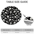 thumbnail image 6 of Halloween Skull Crossbones Pattern Round Fitted Tablecloth with Elastic Edge,Dining Table Cover Waterproof,Outdoor Round Tablecloth for Camping,Dining,Indoor and Outdoor, 6 of 7