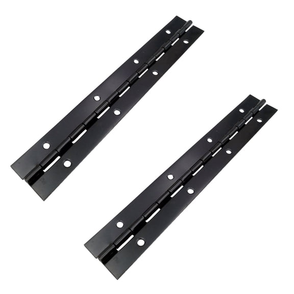 Quroko Piano Metal Flat Hinge, Heavy Duty Stainless Steel Continuous Hinges for Furniture Cabinet Doors Toolboxes (300*30mm/11.8*1.1in, 2pcs)