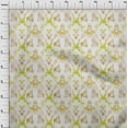 thumbnail image 3 of oneOone Cotton Silk Lime Fabric Geometric & Mandala Watercolor Sewing Material Print Fabric By The Yard 42 Inch Wide, 3 of 4