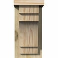 thumbnail image 2 of 6"W x 8"D x 12"H Mediterranean Rough Sawn Corbel w/Backplate, Douglas Fir, 2 of 9