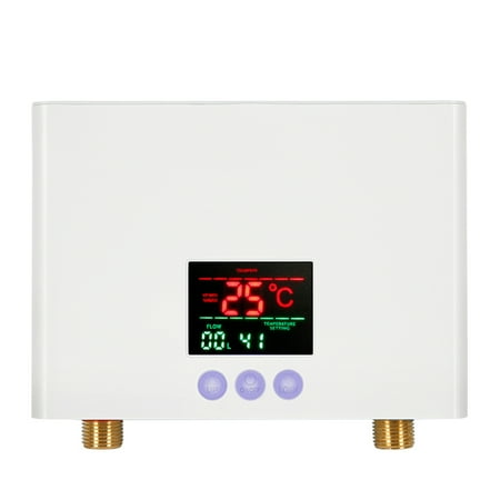 

OWSOO Instant Water 3KW Electric Tankless Water Wall-Mounted with Display 3-Level Adjustment Remote Control for Home Kitchen Bathroom