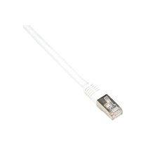 Black Box Cat6 250-MHz Shielded, Stranded Cable SSTP (PIMF), PVC, White, 20-ft. (6.0-m)