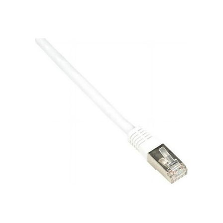 Black Box Cat6 250-MHz Shielded, Stranded Cable SSTP (PIMF), PVC, White, 20-ft. (6.0-m)