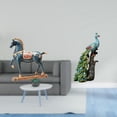 thumbnail image 2 of Figura de caballo,Figura de caballo Escultura animal coleccionable,Adorno de centro de mesa con estatua de caballo de resina,Figura de escritorio,Estante de estatua de pavo real para, 2 of 8