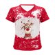 thumbnail image 3 of Tops Para Hombre Y Para Mujer Tops Con Estampado de Navidad Camisetas de Manga Corta Con Cuello en V de Alce Sueltas Casuales Odeerbi ODB182309, 3 of 6