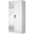 thumbnail image 4 of Woodpeckers Furniture and Mattress Mirrored 2 Door Wardrobe, 4 of 6