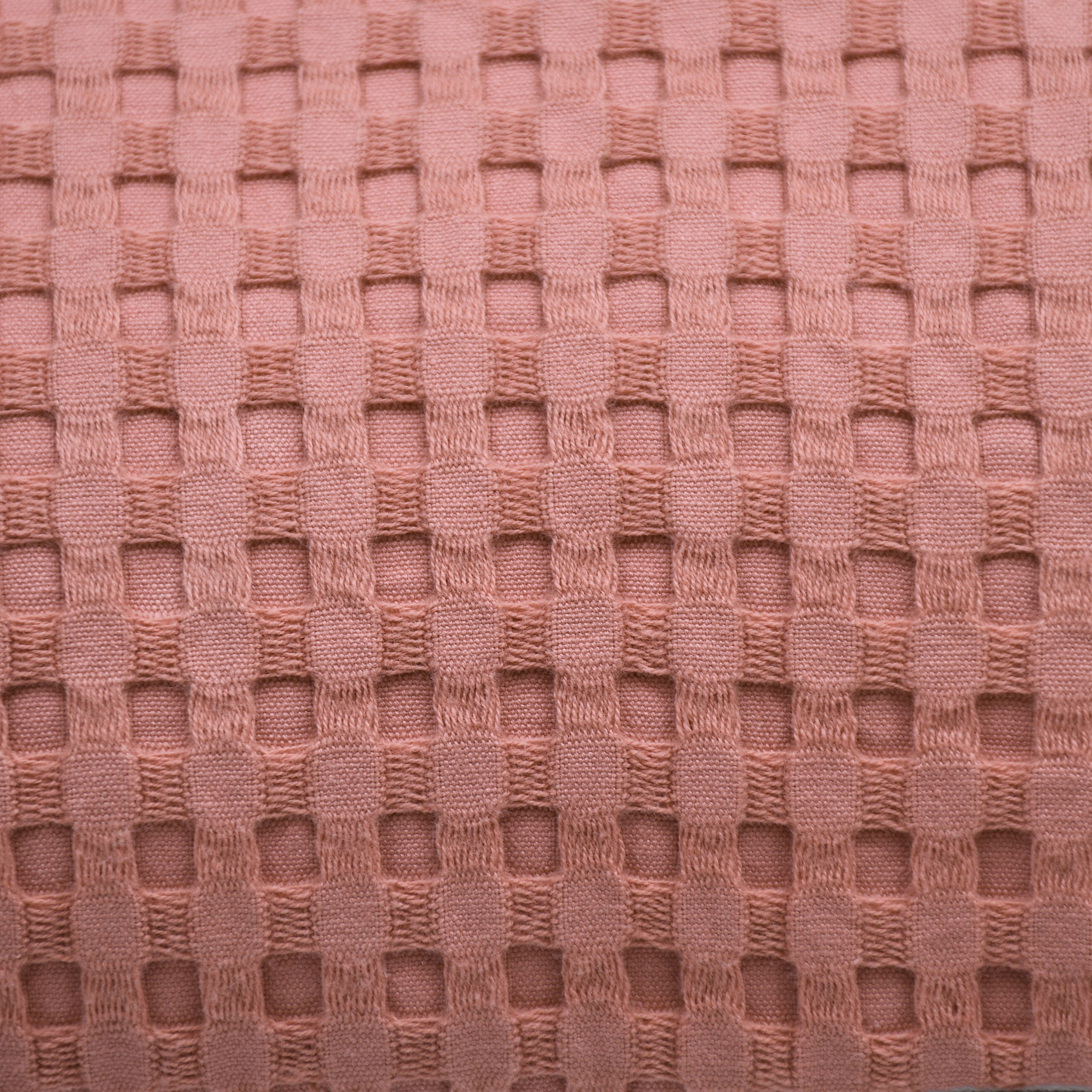 Mainstays Waffle Pillow Cover, 22" X 22", 2 pack, Terracotta Dream