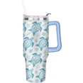 thumbnail image 2 of Sea turtle Gift for Sea turtle Owner,40 oz Sea turtle Tumbler Stainless Steel Insulated with Handl, 2 of 6