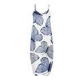 thumbnail image 4 of Robes pour Femmes Décontractées Sans Manches Grande Taille Amples Longues Maxi avec Poches Imprimé Boho Robe de Plage, 4 of 4