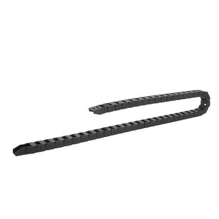 

lack Nylon Cable Chain with End Connector Wire Carrier Drag Chain for CNC Machine 1 Meter Long