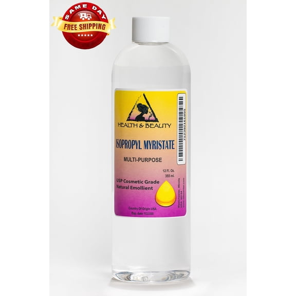 Isopropyl Myristate IPM Natural Surfactant USP Grade Liquid Pure Health & Beauty 24 oz