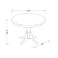 thumbnail image 3 of East West Furniture EDVN5-MAH-C 5 Pc counter height pub set - high Table and 4 Kitchen Dining Chairs., 3 of 4