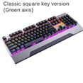 thumbnail image 1 of Real Mechanical Keyboard Metal Round Key Punk Typing Keyboard E-Sports Keyboard For Computer Laptop, 1 of 1